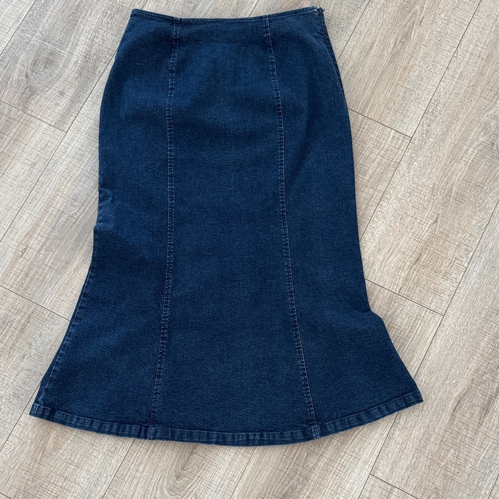 Talbots Indigo Stretch Denim Skirt